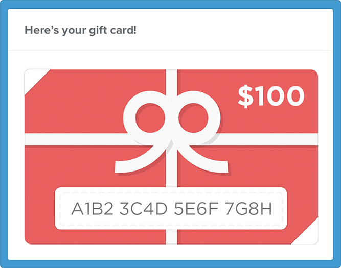 Gift Card Examples